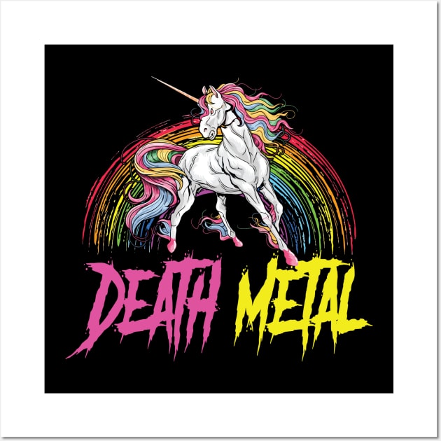 Death Metal Unicorn Wall Art by Imutobi